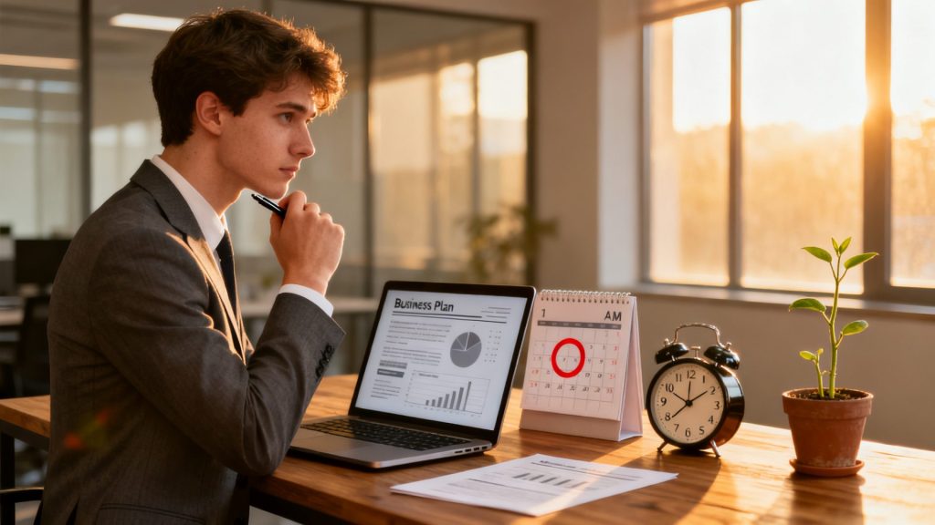 Choisir le bon moment pour créer son entreprise sans aucun texte