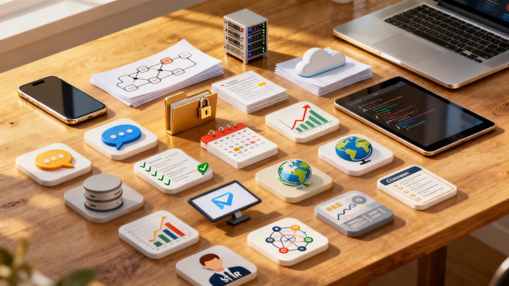 Les 20 logiciels d'application essentiels pour l'entreprise sans aucun texte