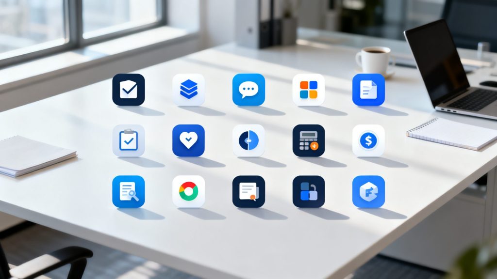 Les 20 logiciels d'application essentiels pour l'entreprise sans aucun texte