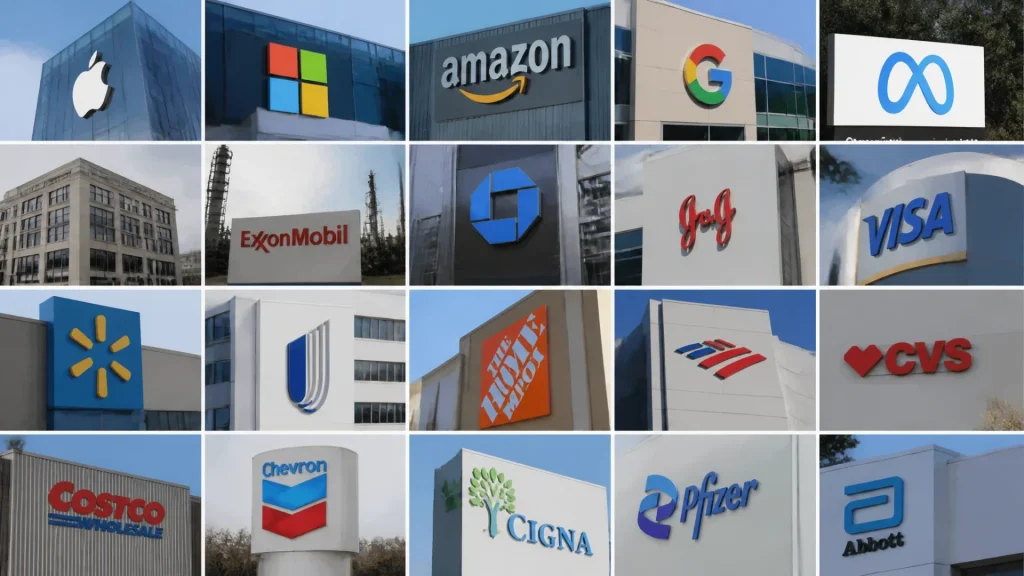 Les 20 plus grandes entreprises du monde selon leur chiffre d’affaires sans aucun texte