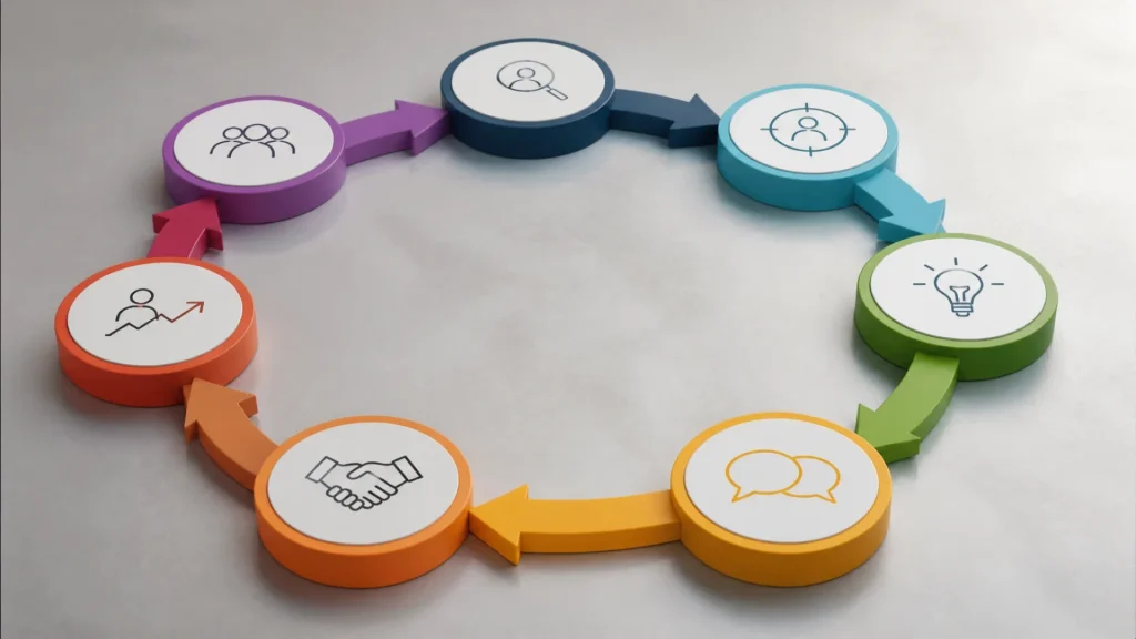 Le cycle de vente en 7 étapes : un guide complet pour structurer les ventes B2B