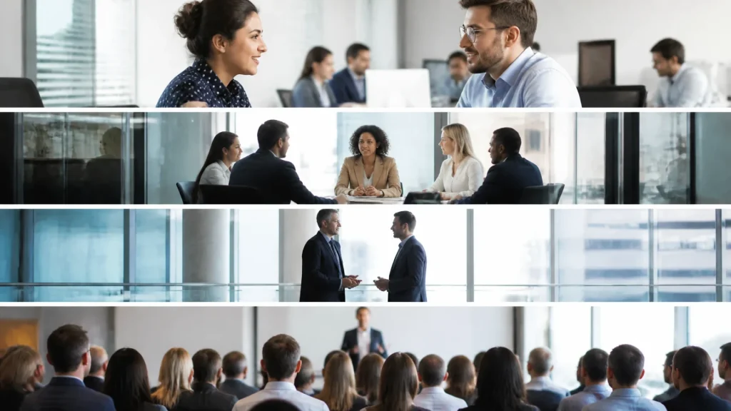Quels sont les 4 niveaux de communication en entreprise ?